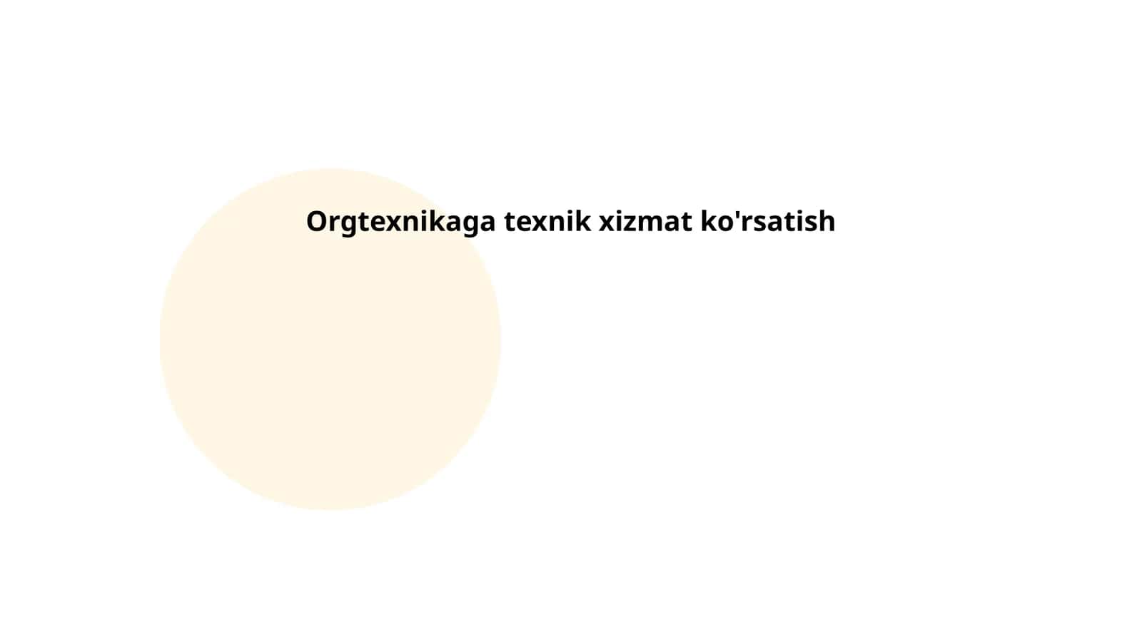 Orgtexnikaga texnik xizmat ko‘rsatish asoslari