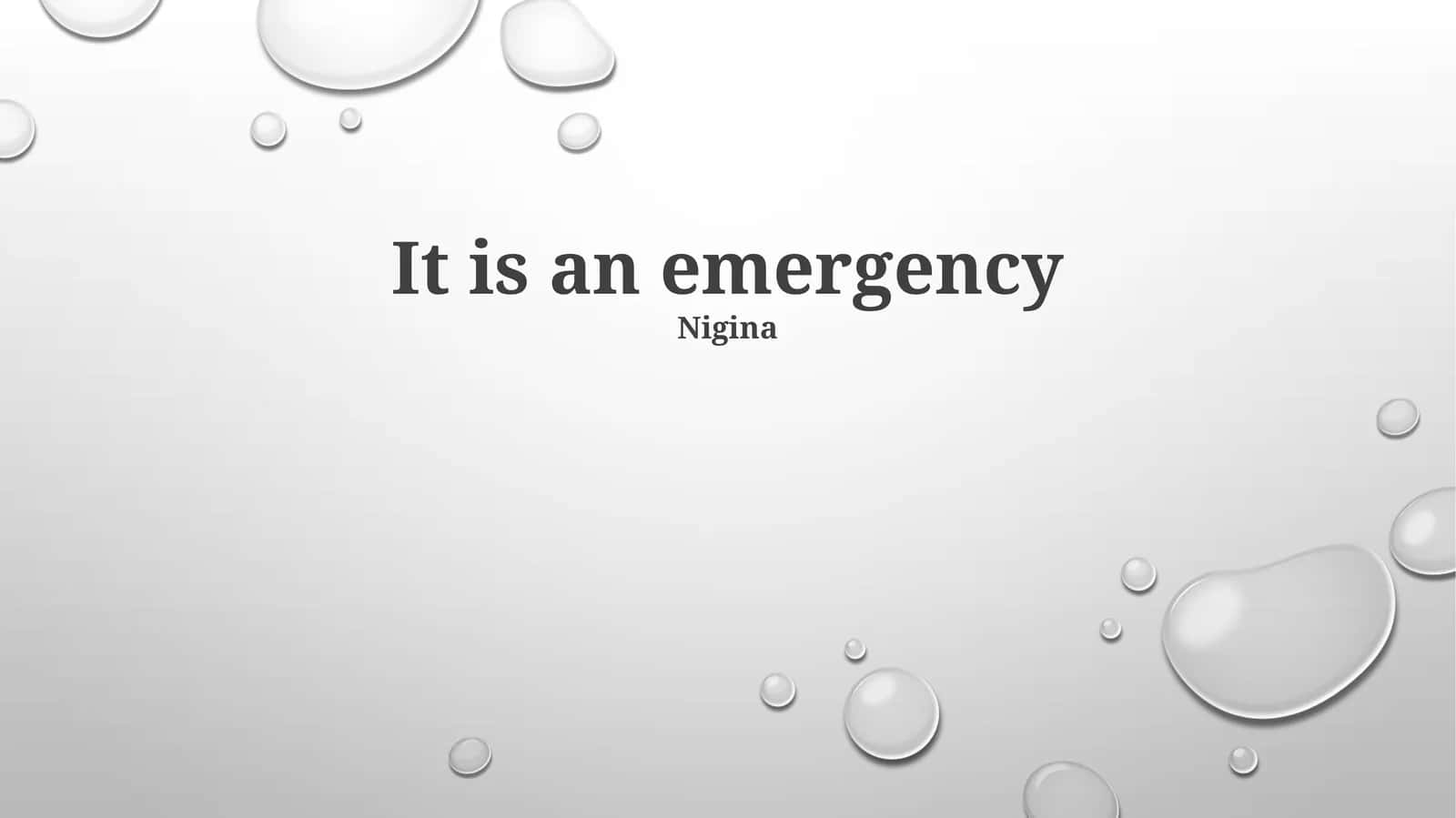 Emergency Response Protocol