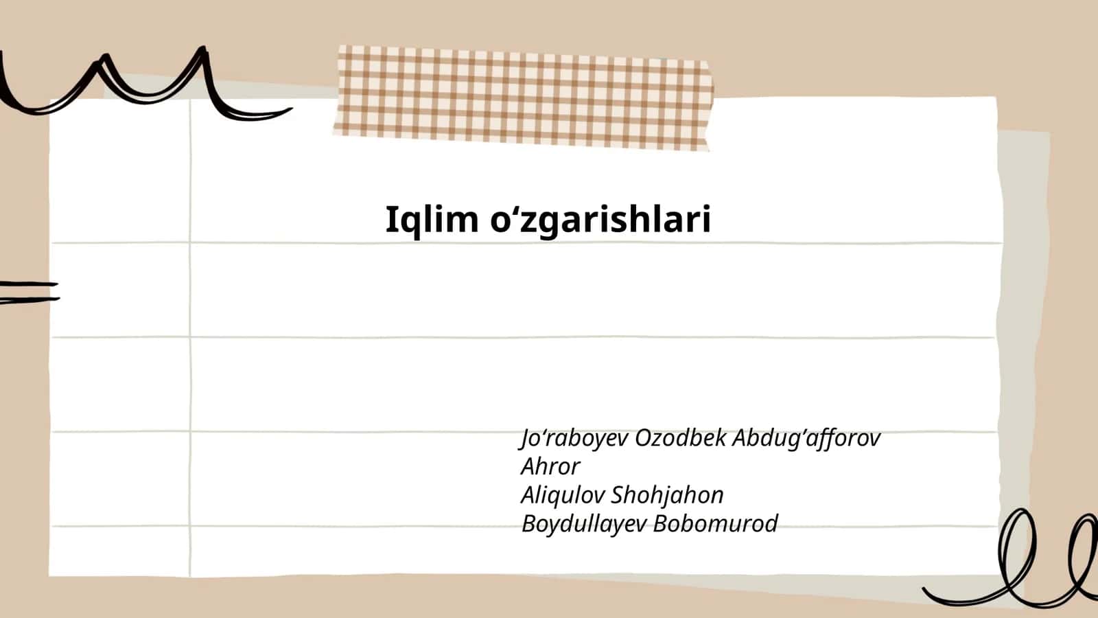 Iqlim oʻzgarishlari