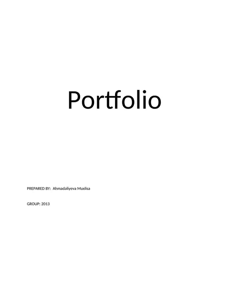 Portfolio