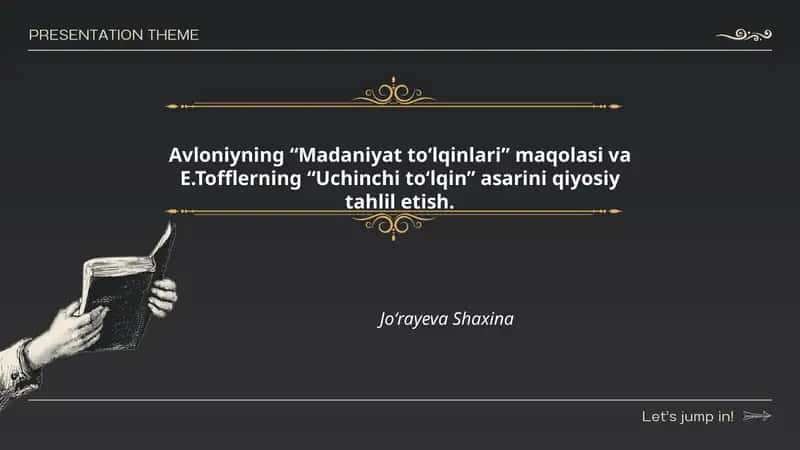 Madaniyat to‘lqinlari va Uchinchi to‘lqin