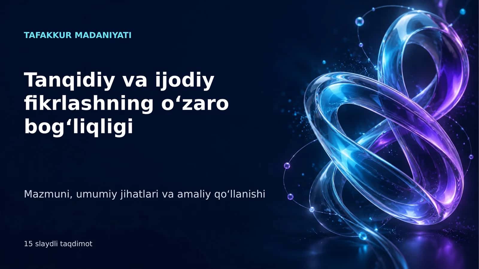 TAFAKKUR MADANIYATI