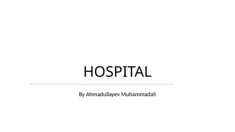 HOSPITAL