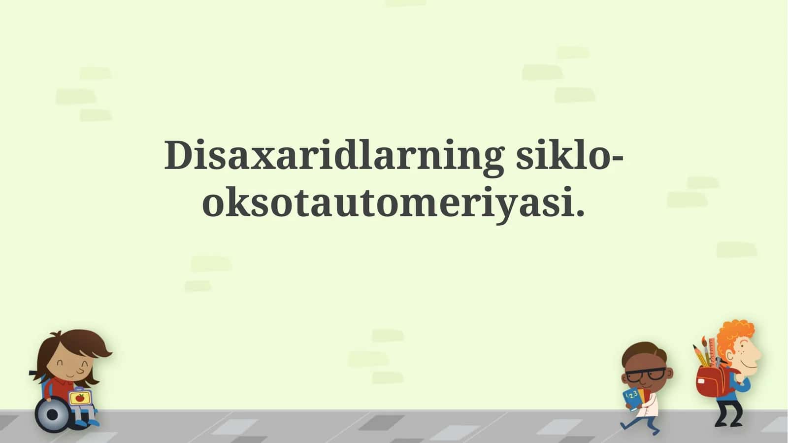 Disахаridlаrningsiklо-оksоtаutоmеriyasi