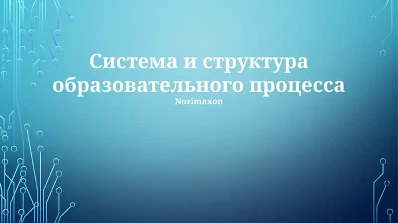 Система и структура образовательного процесса. Включает информацию об учебных планах, моделях финансирования и различных типах школ