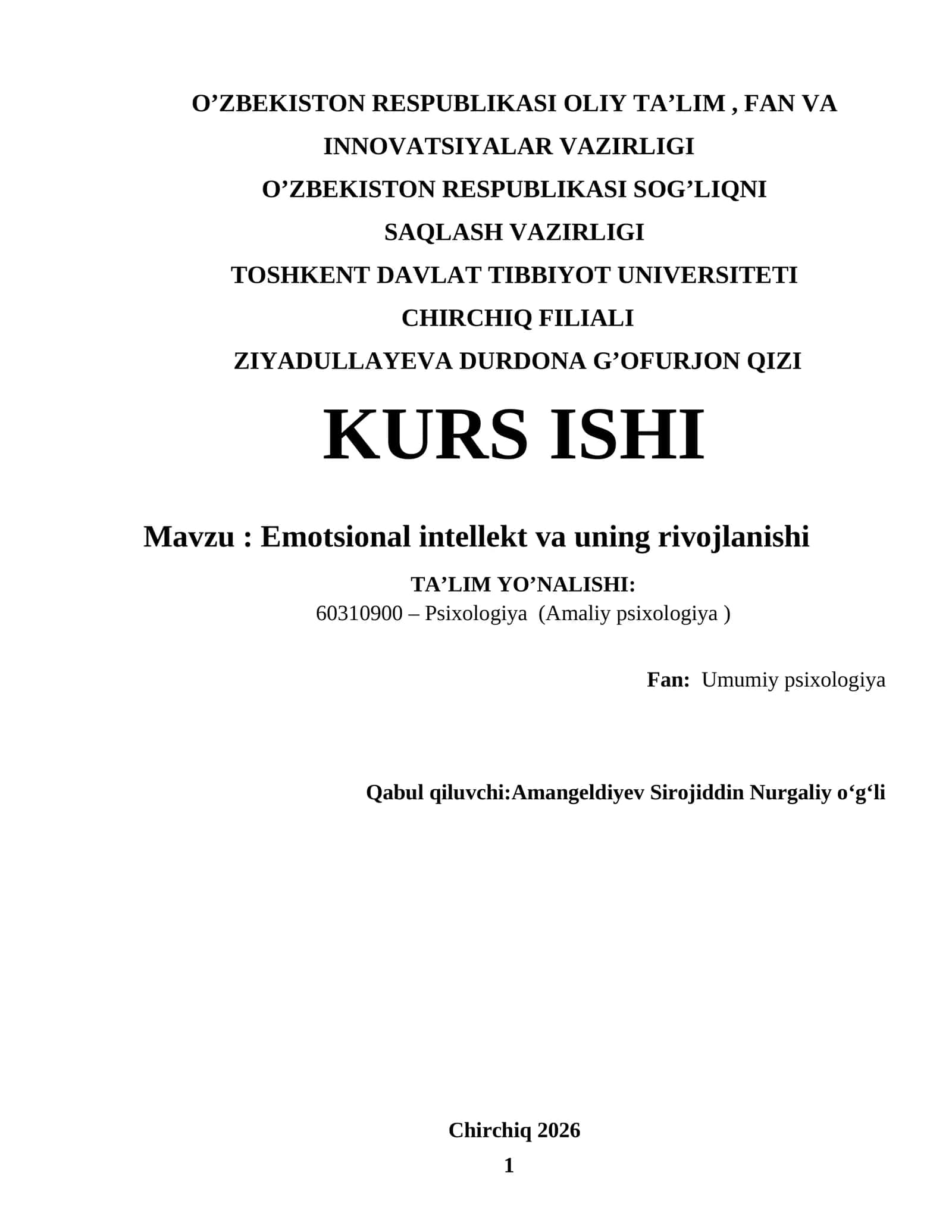 Emotsional intellekt va uning rivojlanishi