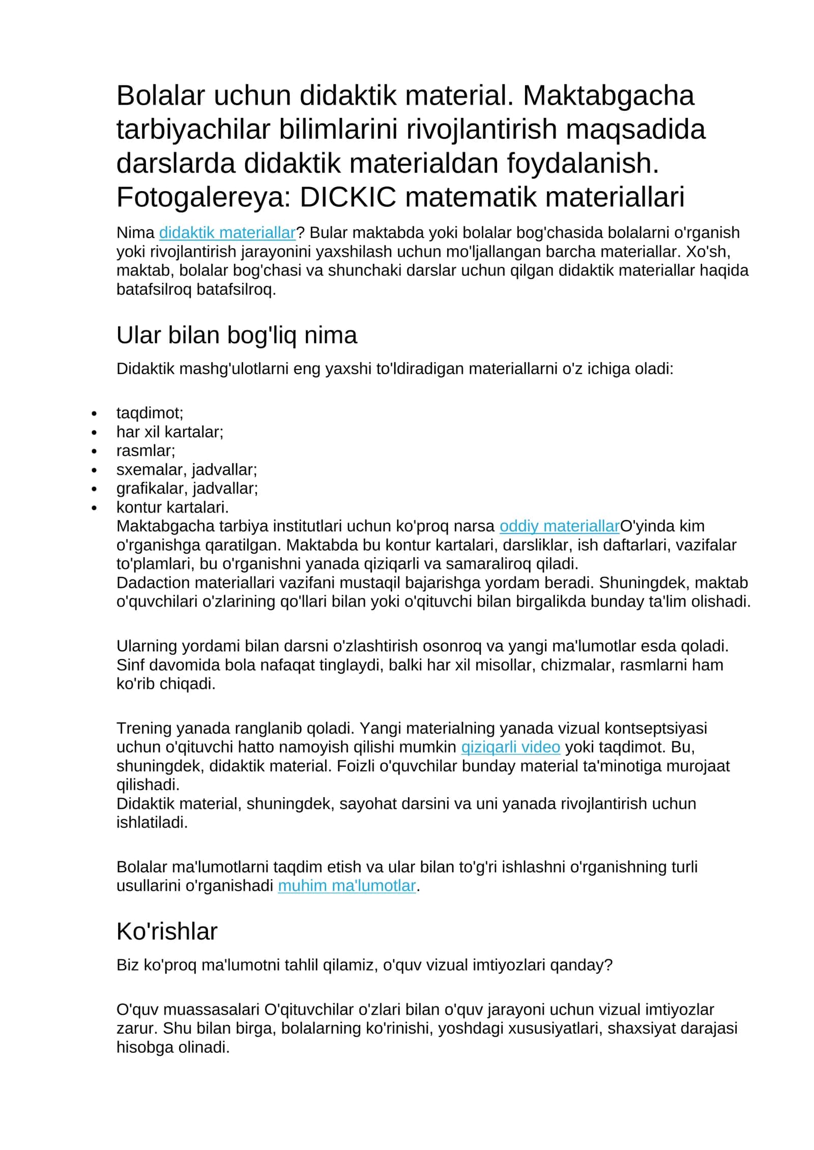 Didaktik materiallar