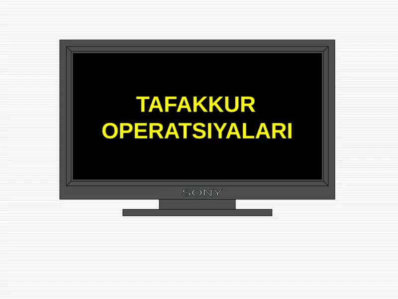 tafakkur operatsiyalari