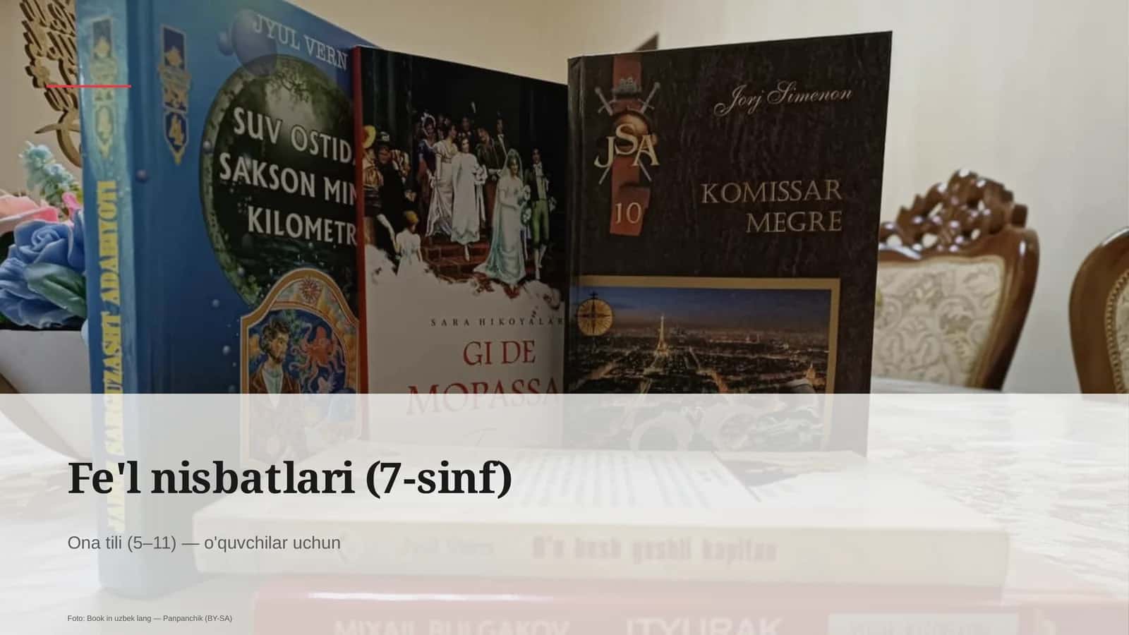 Fe'l nisbatlari (7-sinf)