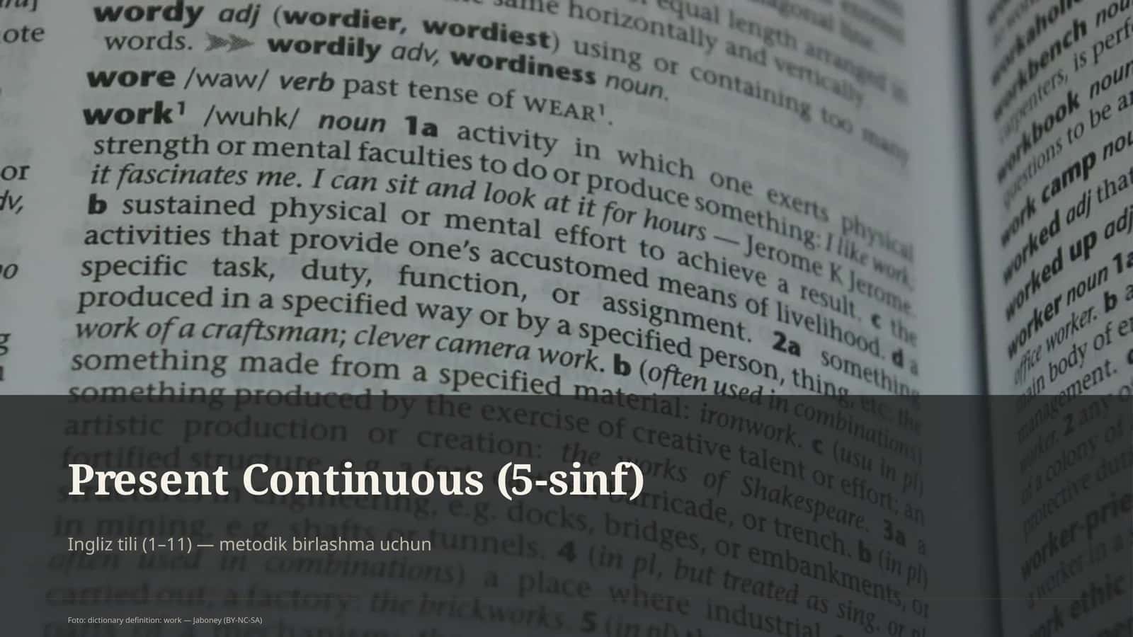 Present Continuous (5-sinf)