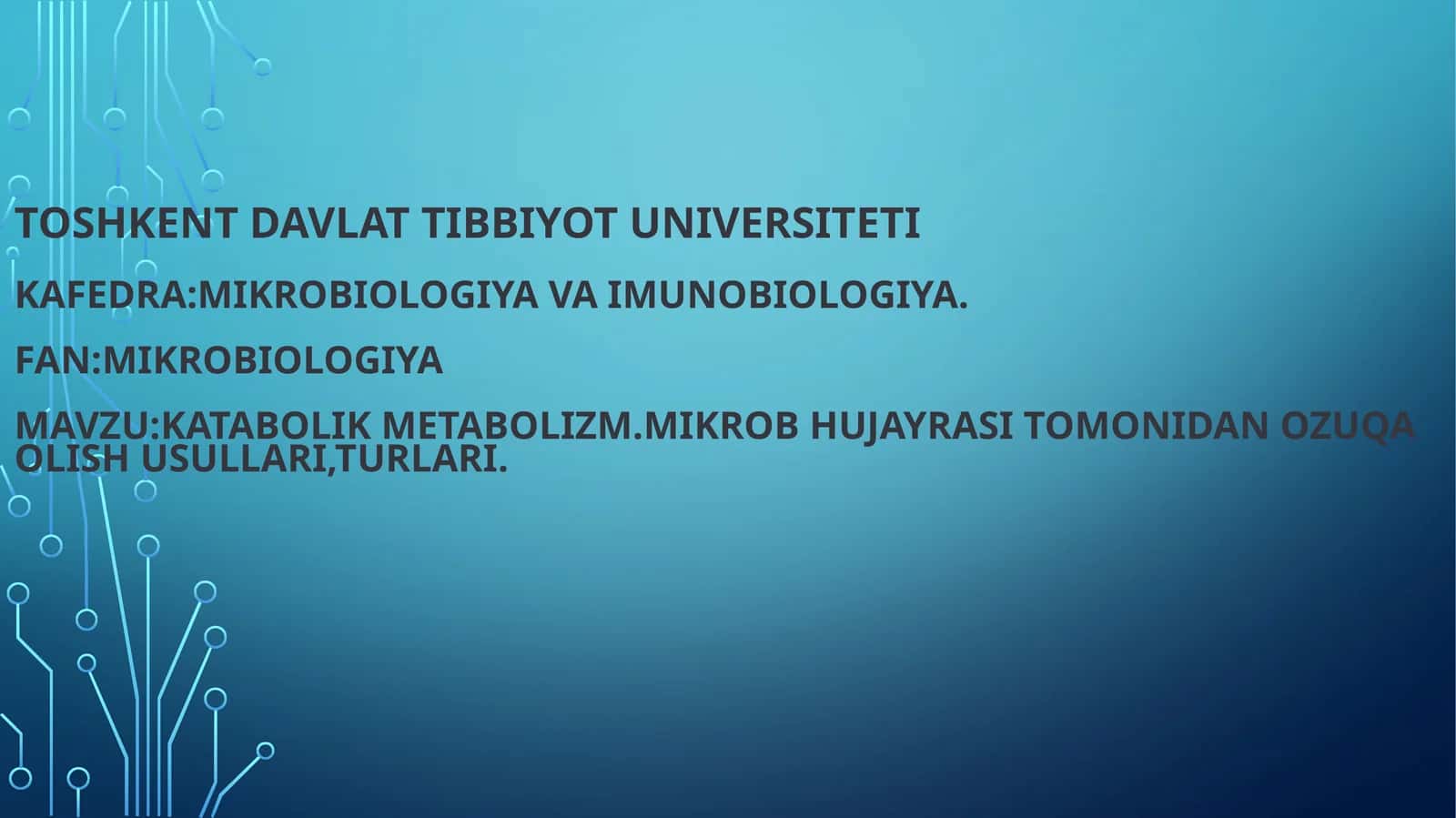 Katabolik metabolizm