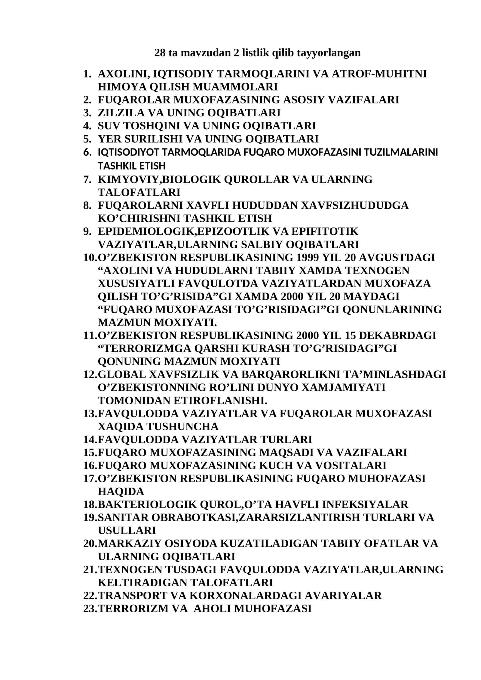AXOLINI, IQTISODIY TARMOQLARINI VA ATROF-MUHITNI HIMOYA QILISH MUAMMOLARI