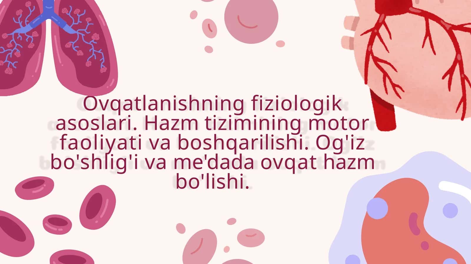 Hazim qilish fizologiyasi