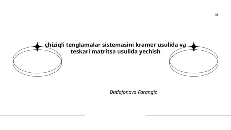 Chiziqli Tenglamalar Sistemasi