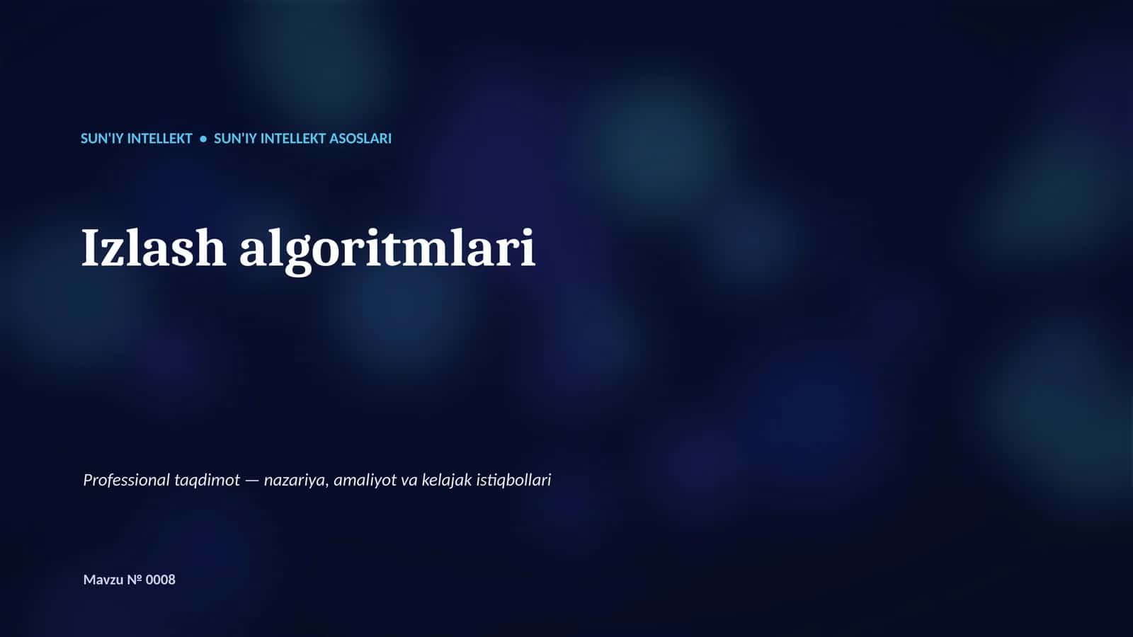 Izlash algoritmlari