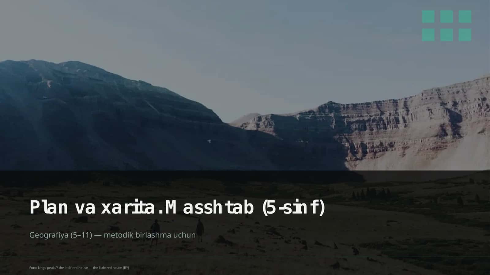Plan va xarita. Masshtab (5-sinf)