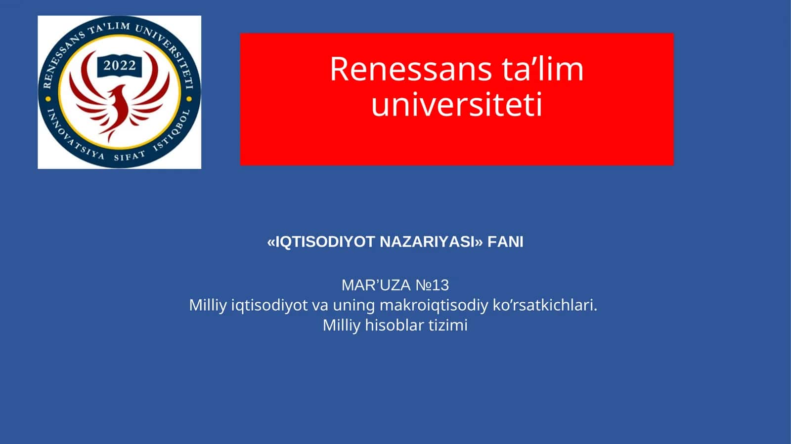 IQTISODIYОT NАZАRIYАSI FАNI