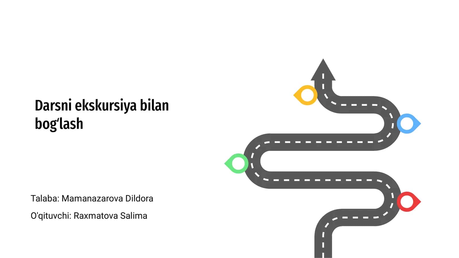 Darsni ekskursiya bilan bogʻlash