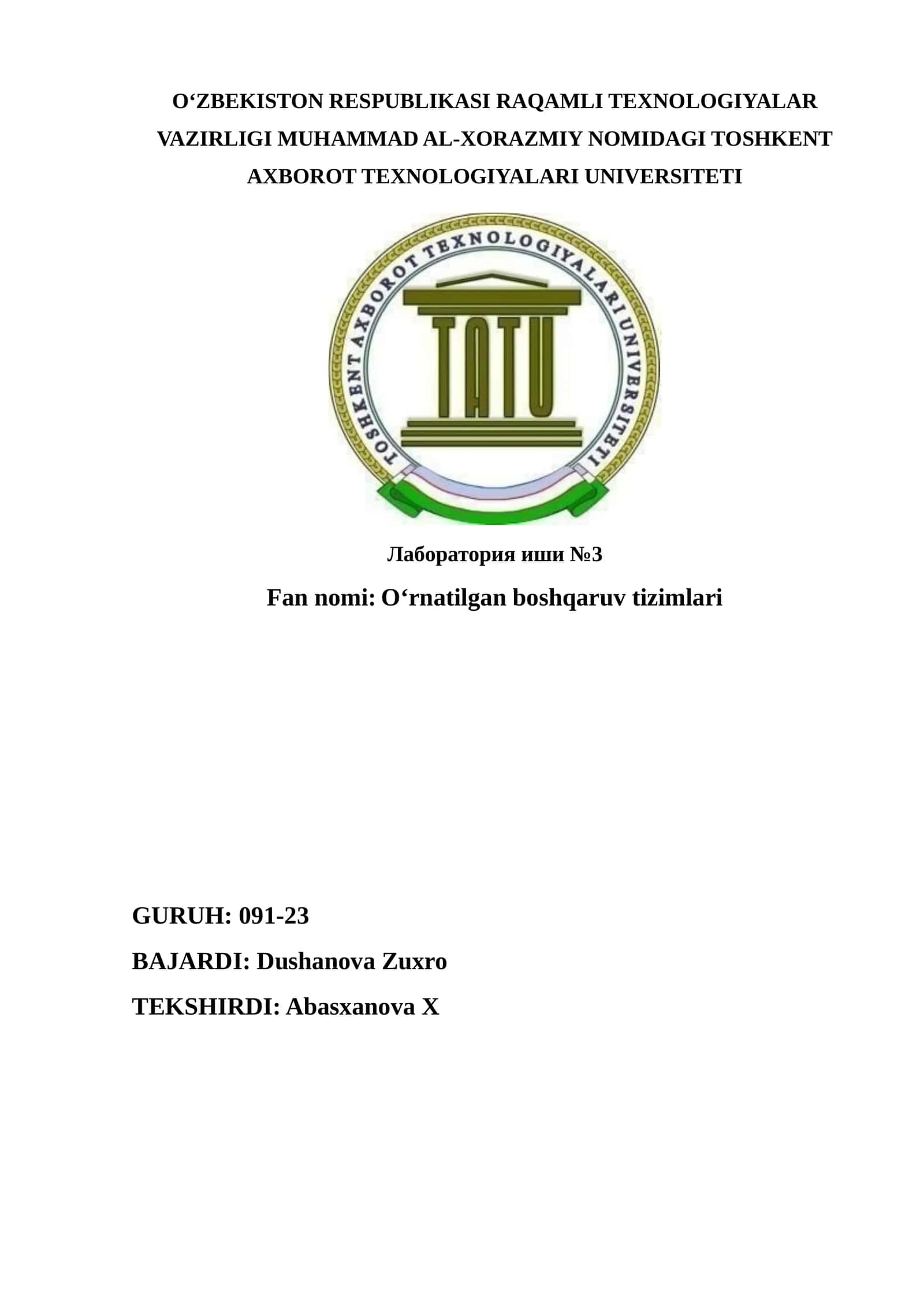 O‘rnatilgan boshqaruv tizimlari