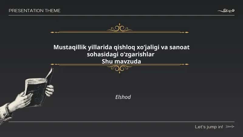 Mustaqillik yillarida qishloq xoʻjaligi va sanoat sohasidagi oʻzgarishlar