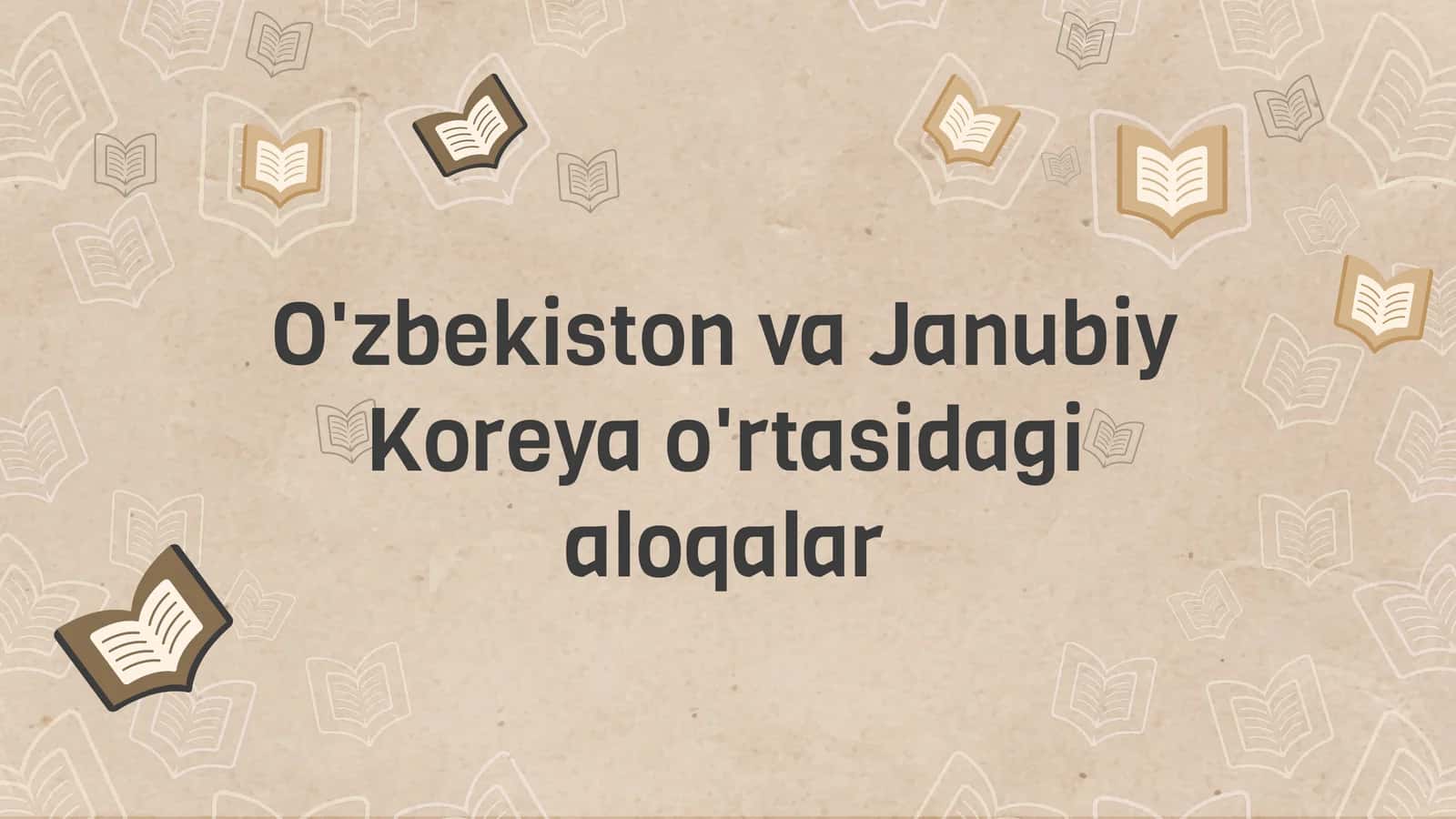 O'zbekiston va Janubiy Koreya aloqalari