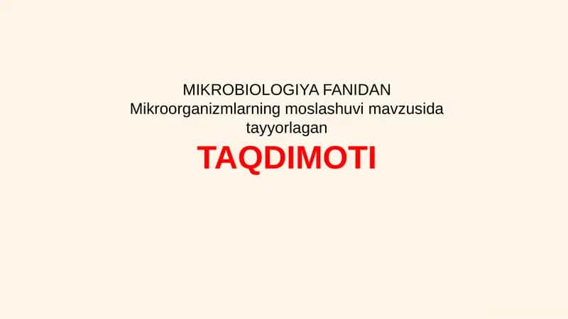 Mikroorganizmlarning Moslashuvi: Hayotning Sirli San'ati