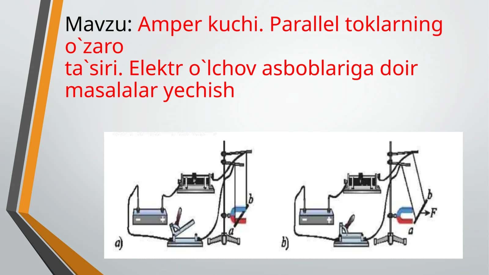 Amperkuchi. Paralleltoklarningo`zarota`siri.Elektro`lchovasboblarigadoirmasalalaryechish