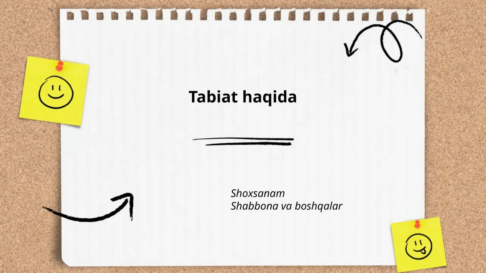 Tabiat haqida