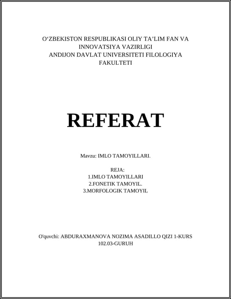 IMLO TAMOYILLARI