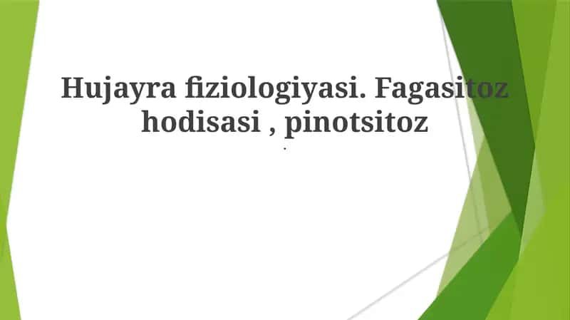 Hujayra fiziologiyasi