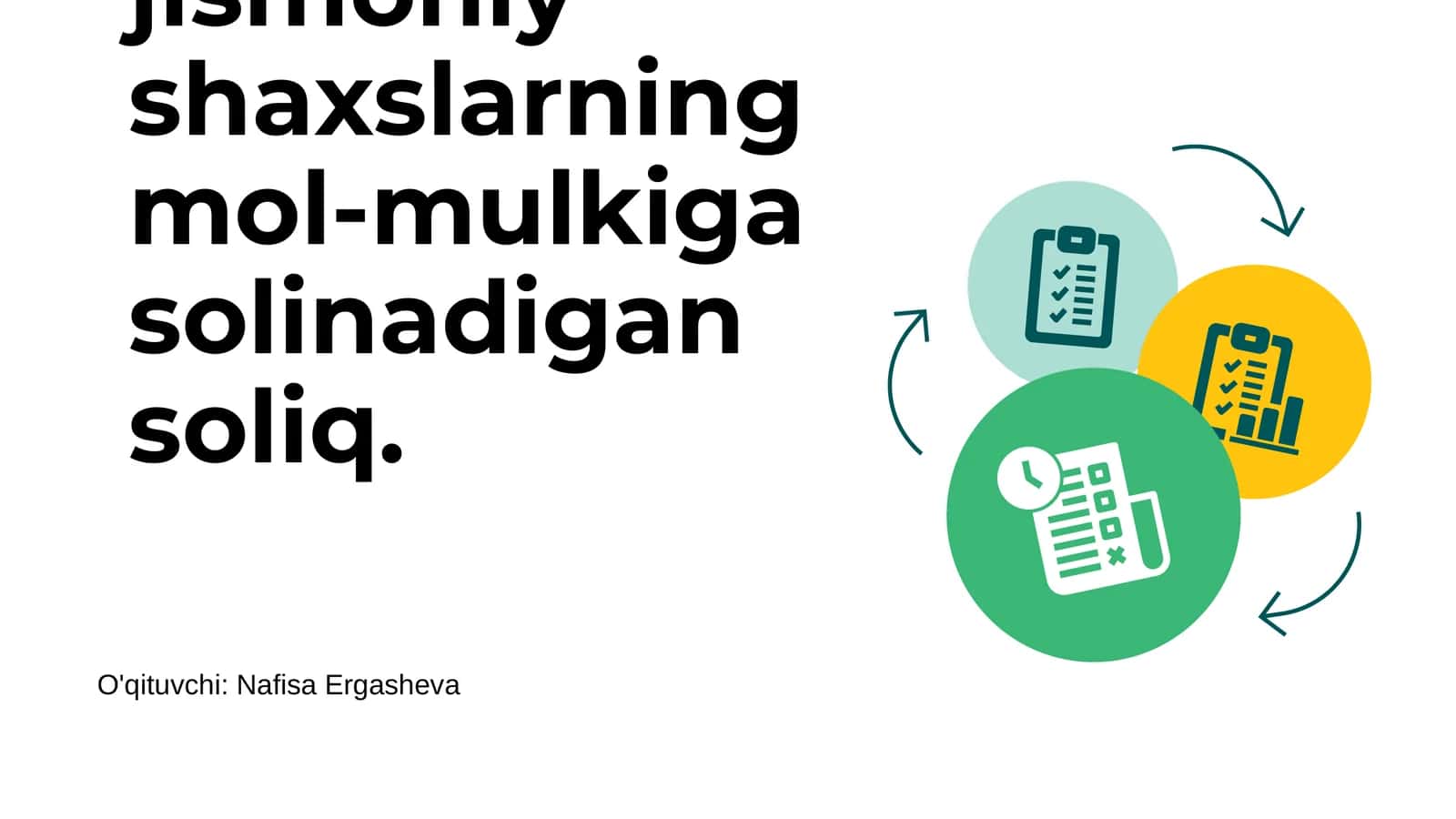 Yuridik va jismoniy shaxslarning mol-mulkiga solinadigan soliq