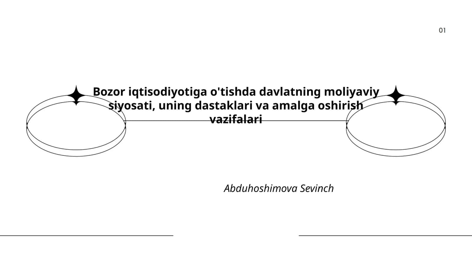 Bozor iqtisodiyotiga o'tishda davlatning moliyaviy siyosati, uning dastaklari va amalga oshirish vazifalari