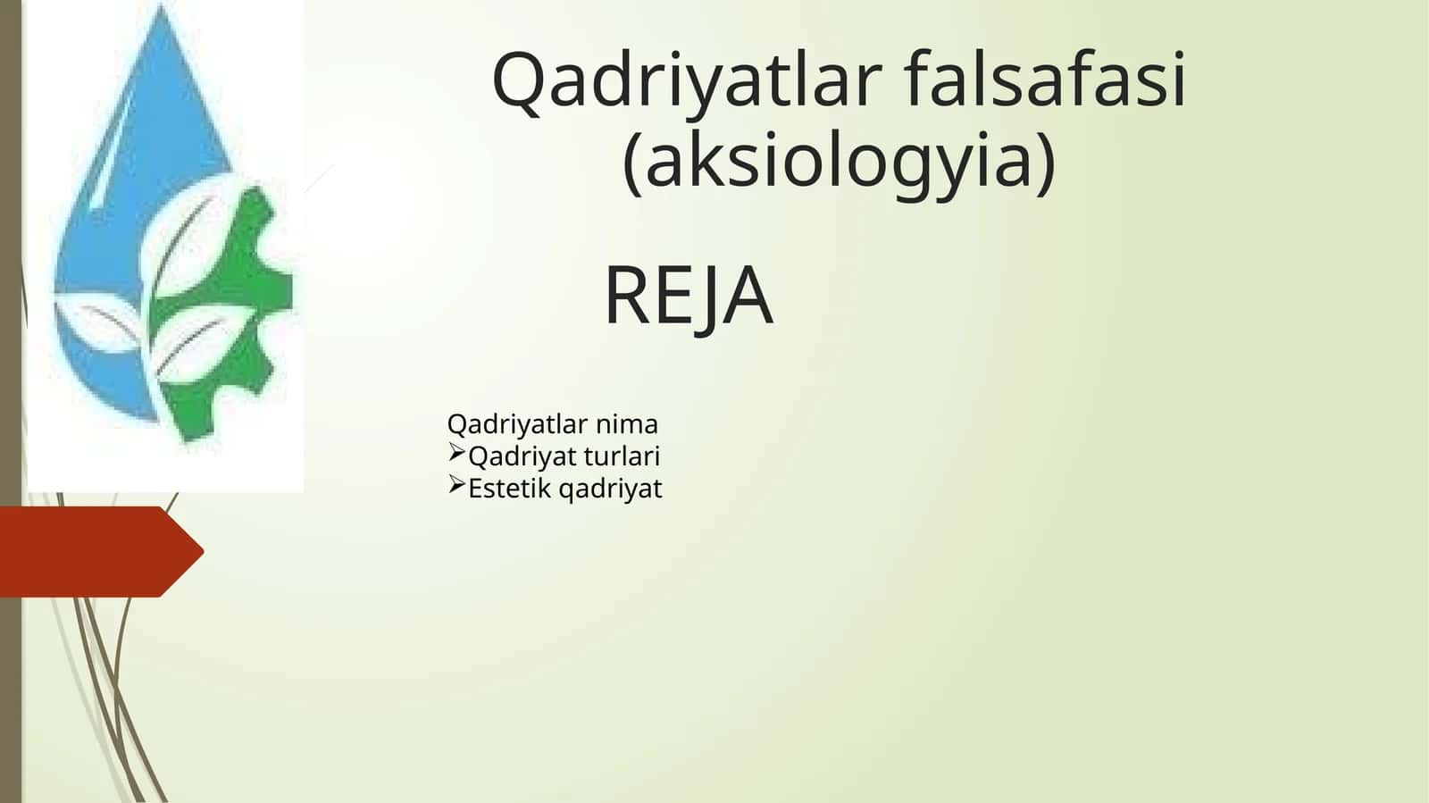 Qadriyatlar falsafasi (aksiologyia)