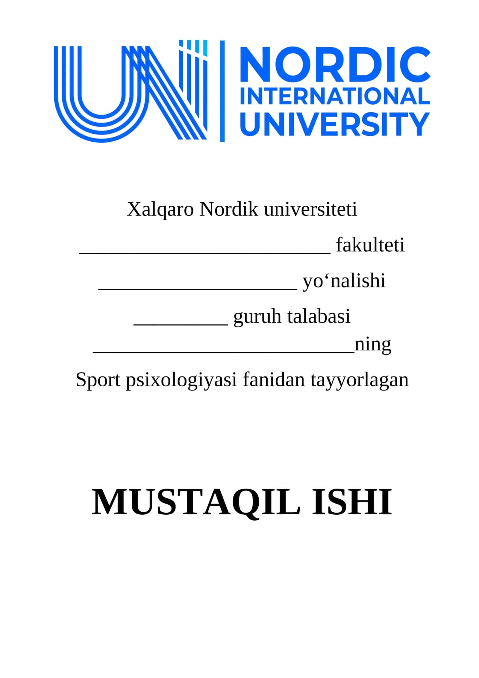 Sportchi shaxsiga psixologik tavsifnoma (1 ta sinaluvchi kuzatish metodi yordamida o‘rganiladi)