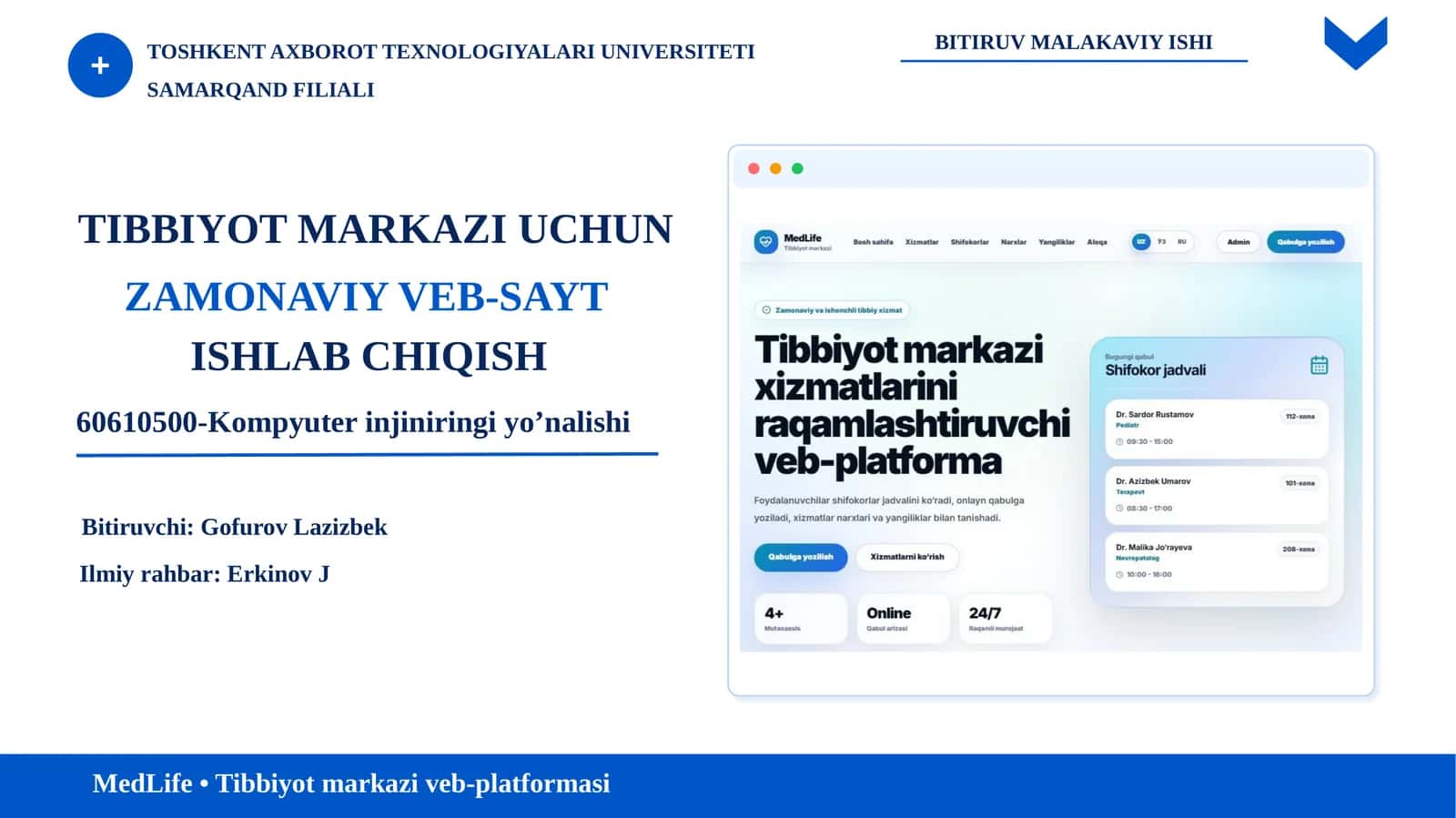 Tibbiyot markazi veb-platformasi
