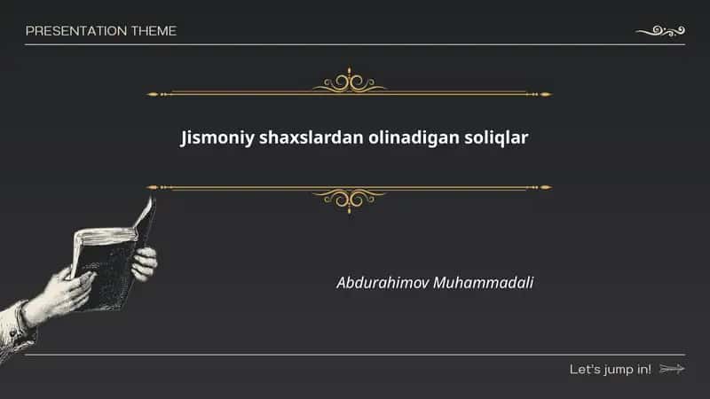 Jismoniy shaxslardan olinadigan soliqlar