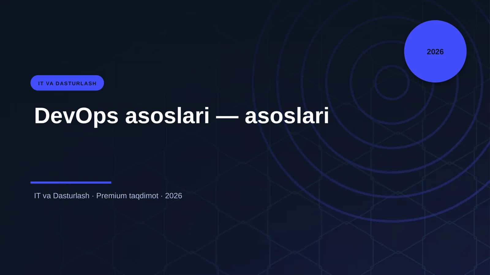 DevOps asoslari — asoslari