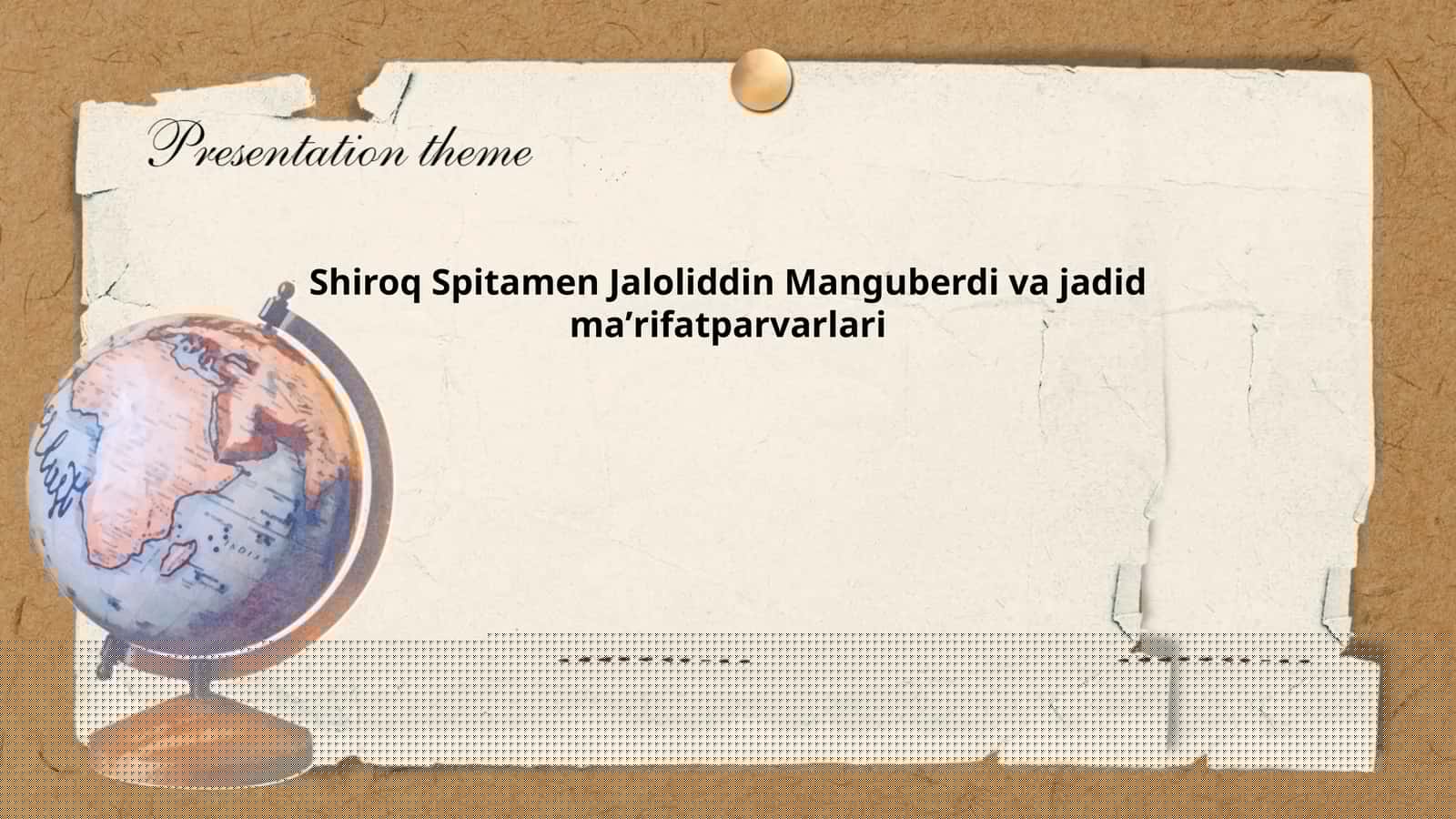 Shiroq Spitamen Jaloliddin Manguberdi va jadid maʼrifatparvarlari