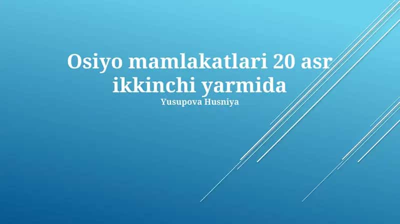 Марказий Осиёдаги миллатчилик ва мустақиллик ҳаракатлари