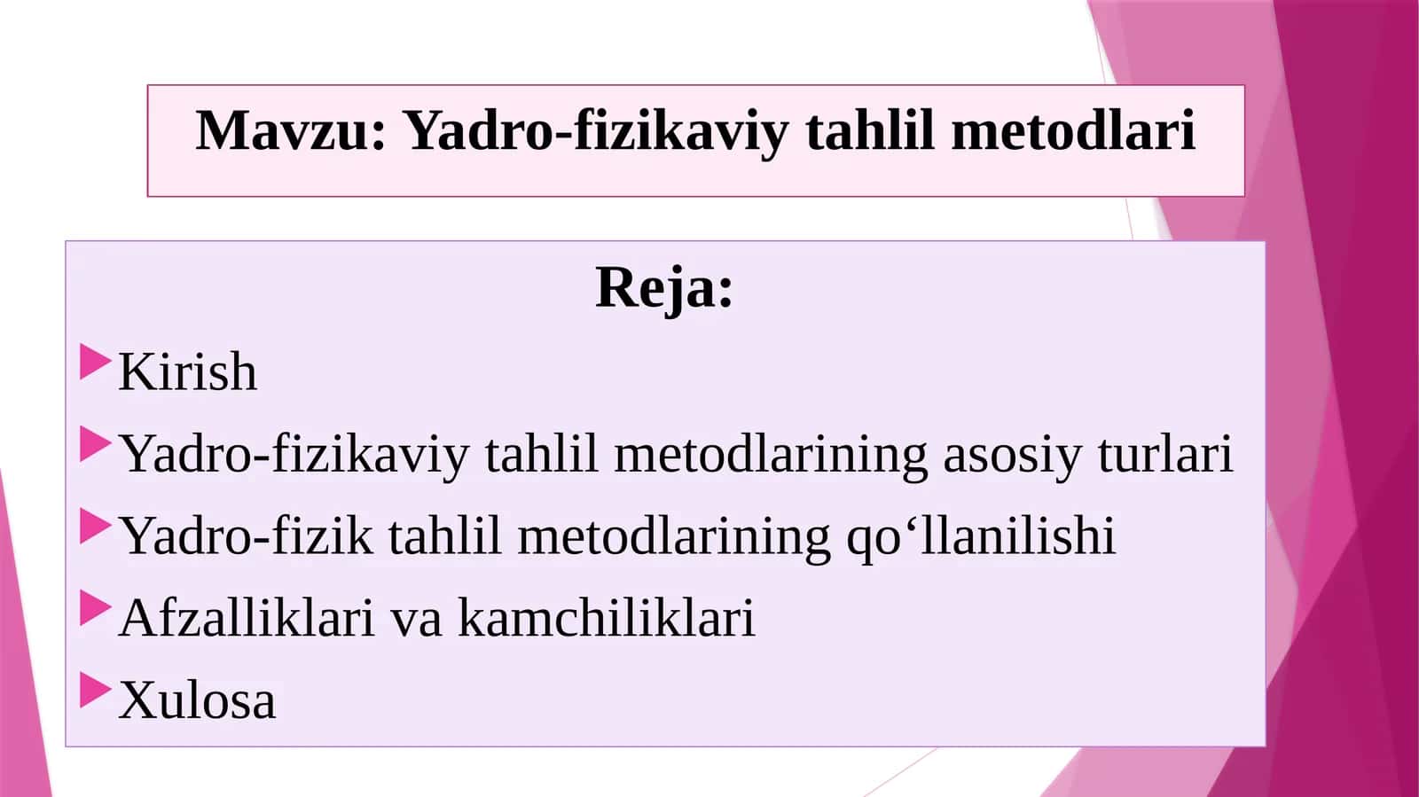 Yadro-fizikaviytahlilmetodlari