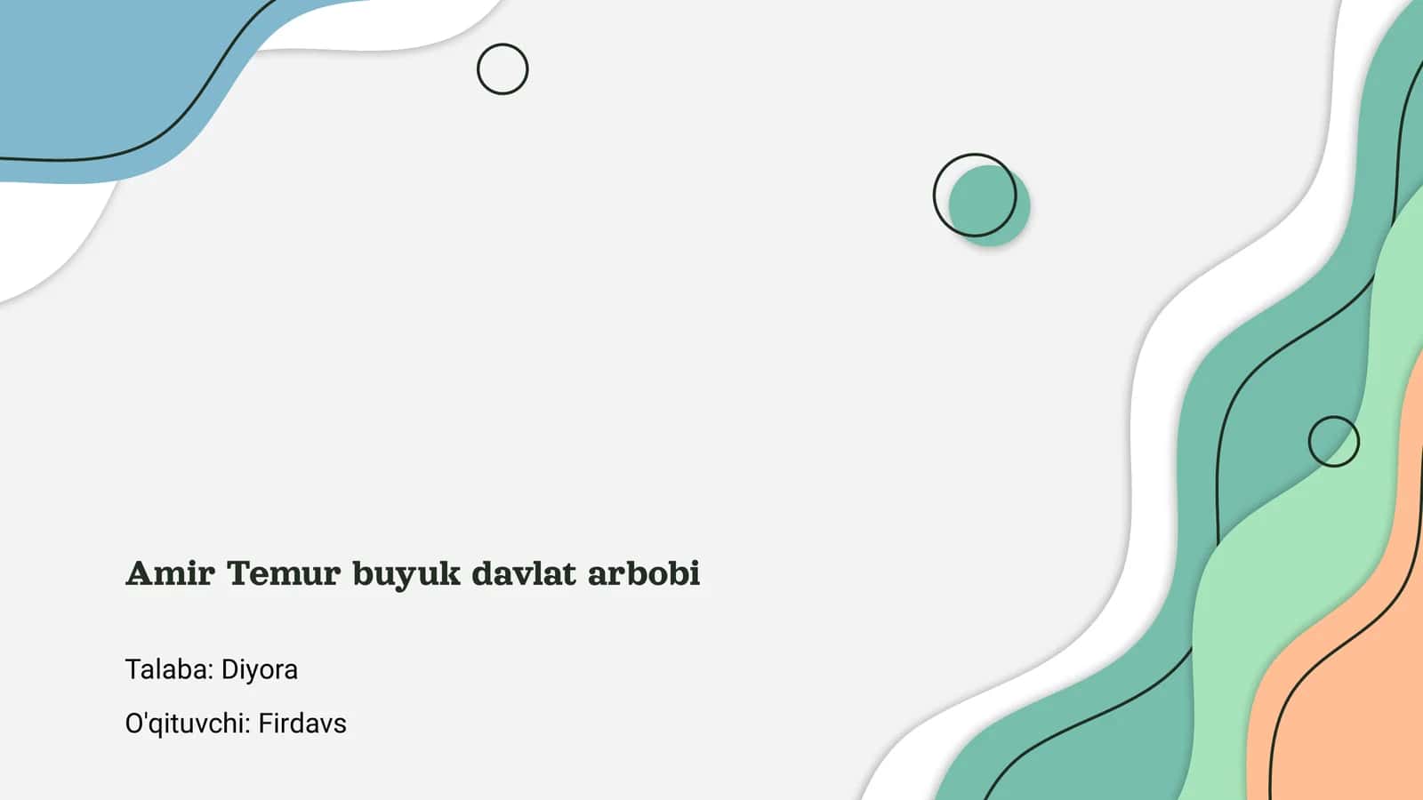 Amir Temur buyuk davlat arbobi