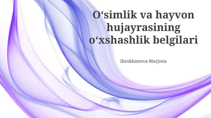 Hujayra membranasi va sitoplazma