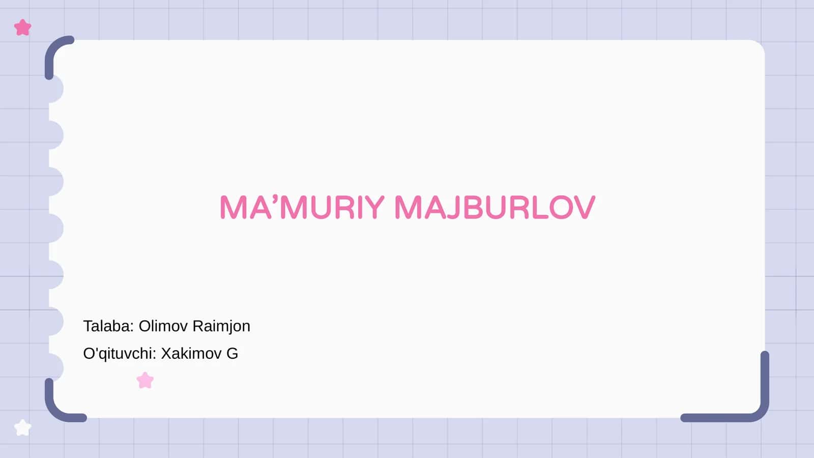 Ma’Muriy Majburlov