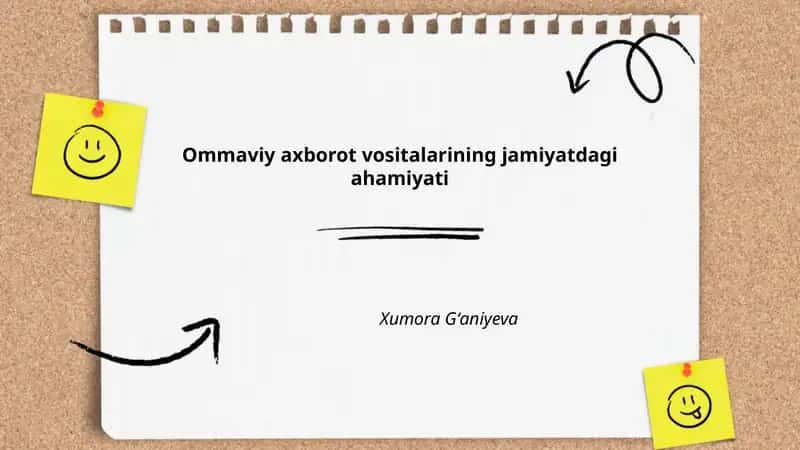 Ommaviy axborot vositalarining jamiyatdagi ahamiyati