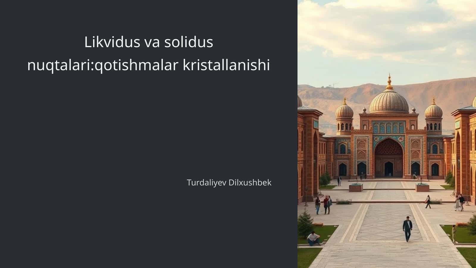 Qotishmalar va ularning turlari