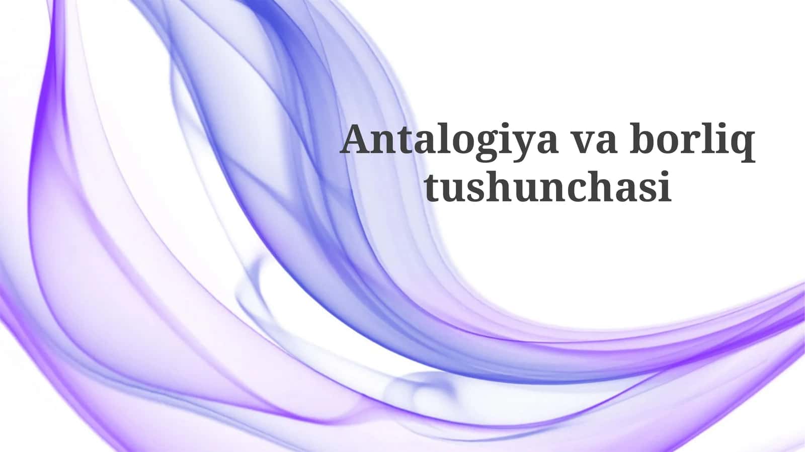 Analogiyavab orliq tushunchasi