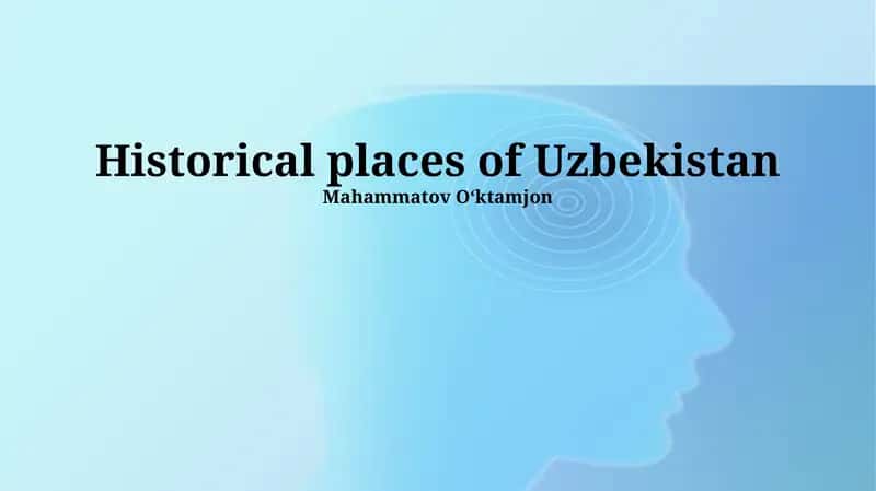 Historical places of Uzbekistan