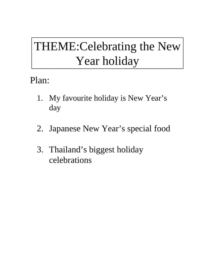 My favorite holiday is New Year’s Day