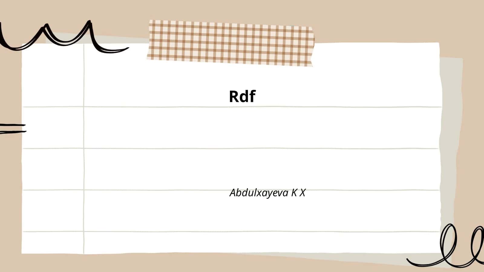 RDF (Resource Description Framework)