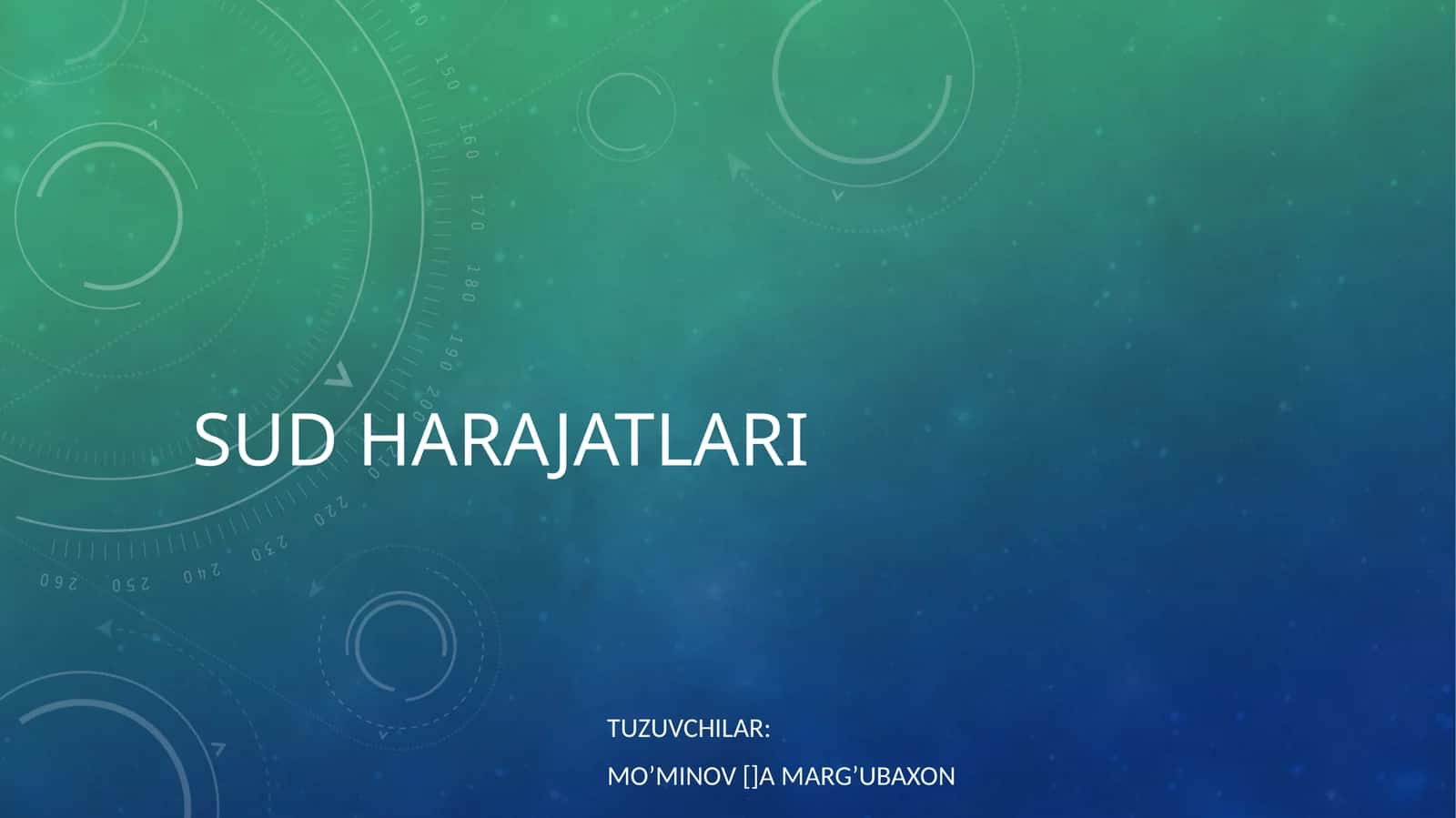 Sud harajatlari